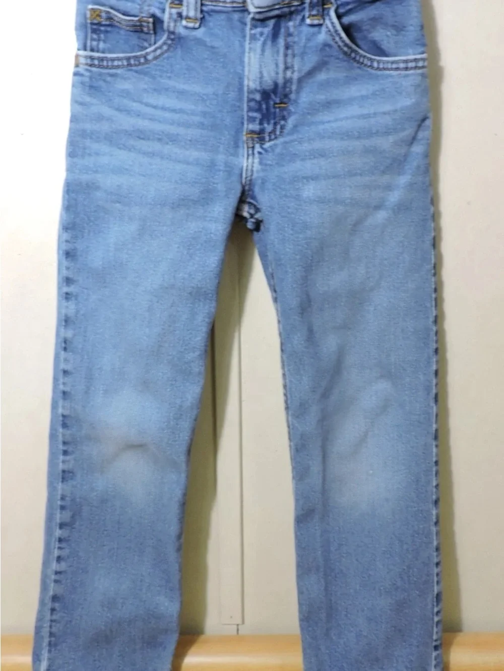 Wrangler Boys 6 Slim Western Denim Jeans Blue Classic Straight